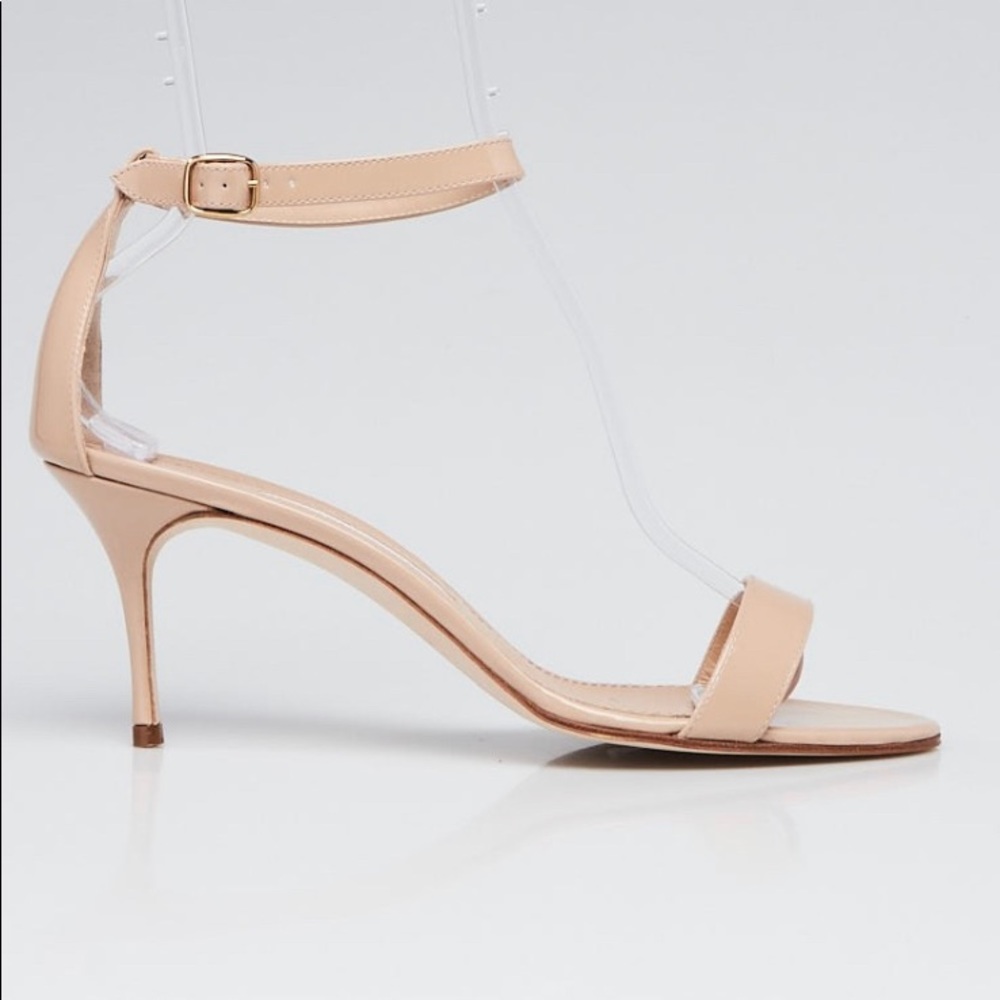 Manolo Blahnik Patent Leather Sandles